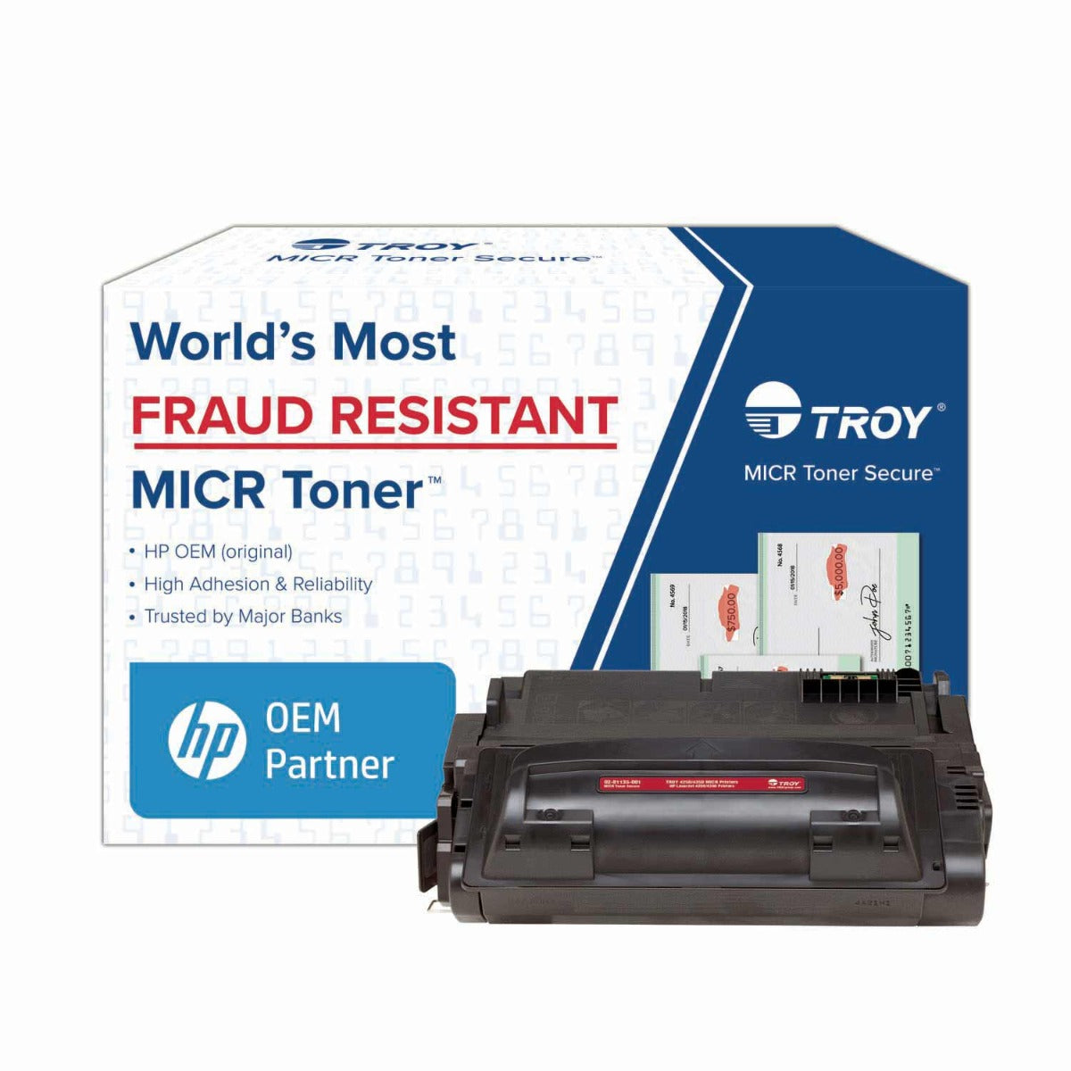 TROY 4250/4350 MICR Toner Secure Standard Yield Cartridge (Coordinating HP Part Number: Q5942A)