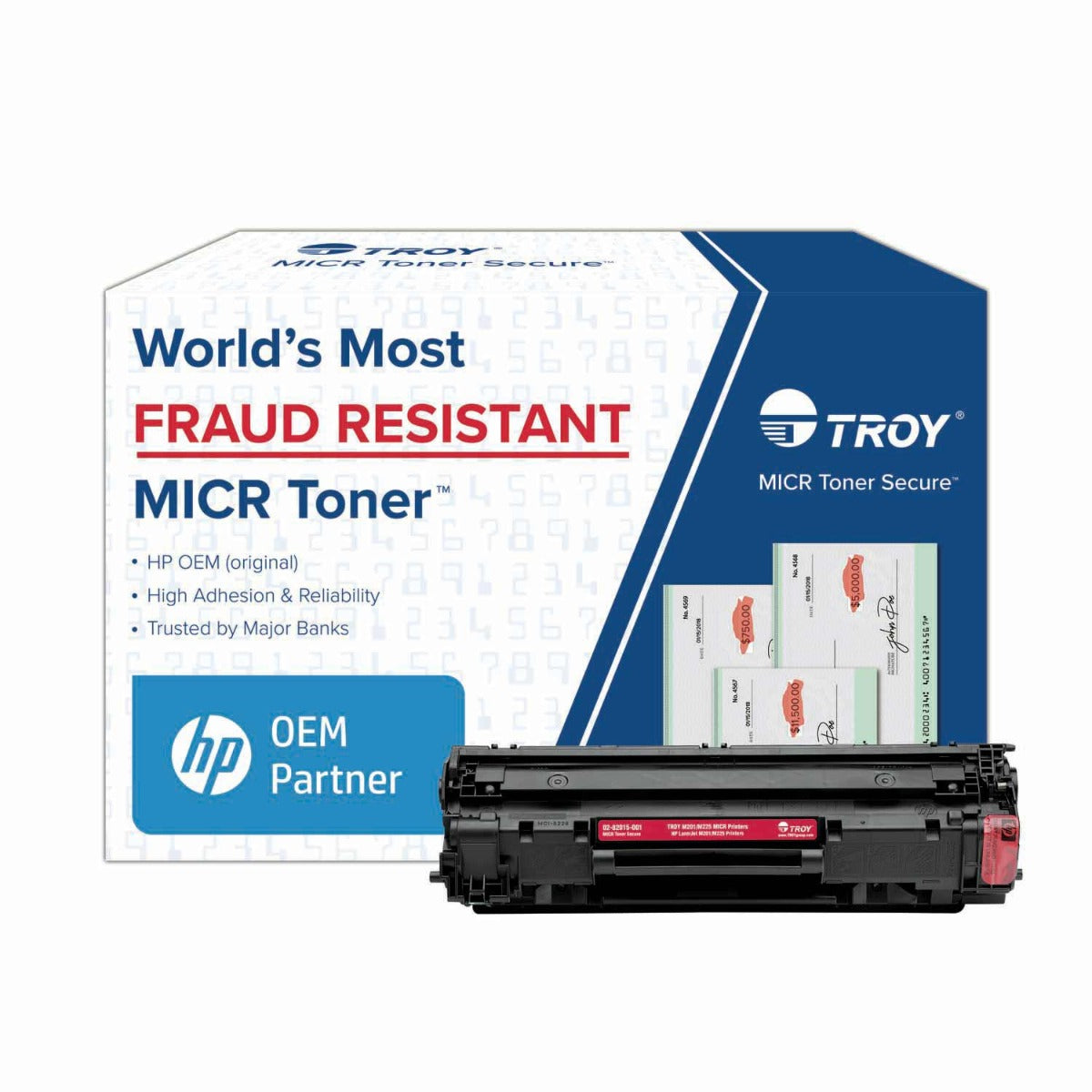 TROY M201/M225 MICR Toner Secure Standard Yield Cartridge (Coordinating HP Part Number: CF283A)