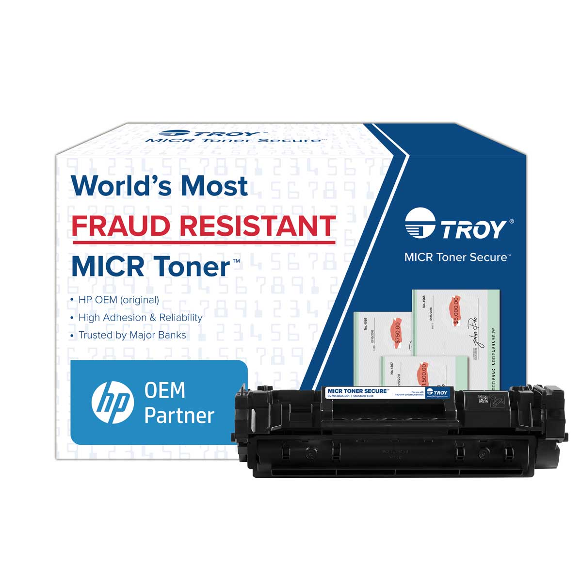 TROY 3001 MICR Toner Secure Standard Yield Cartridge (Coordinating HP Part Number: W1380A)