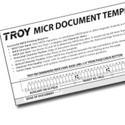 TROY MICR Document Template