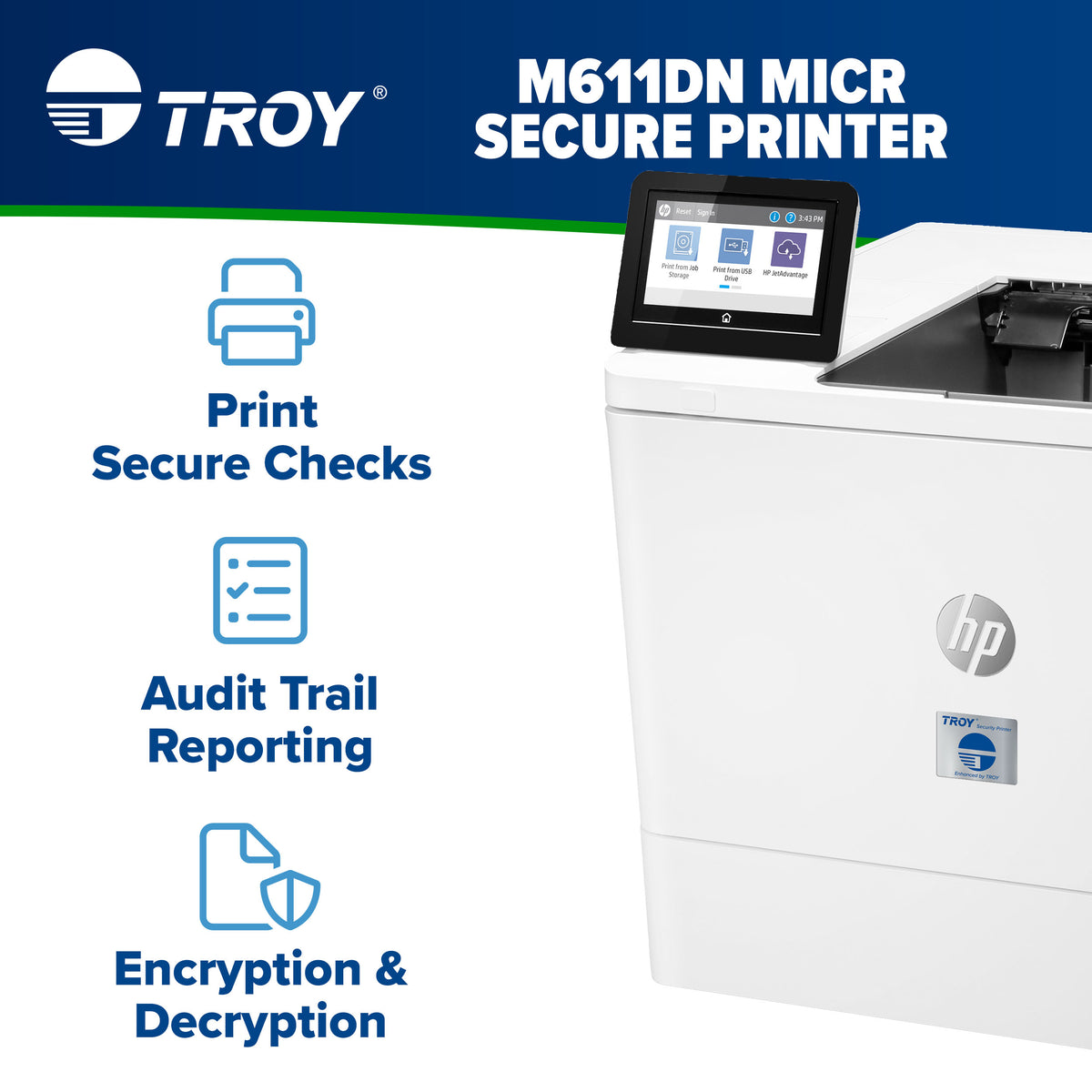TROY M611edn MICR Secure Printer – TROY Group
