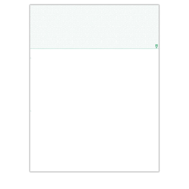 TROY Security Blank Check Paper - Green, Top, Ream | TROY Group