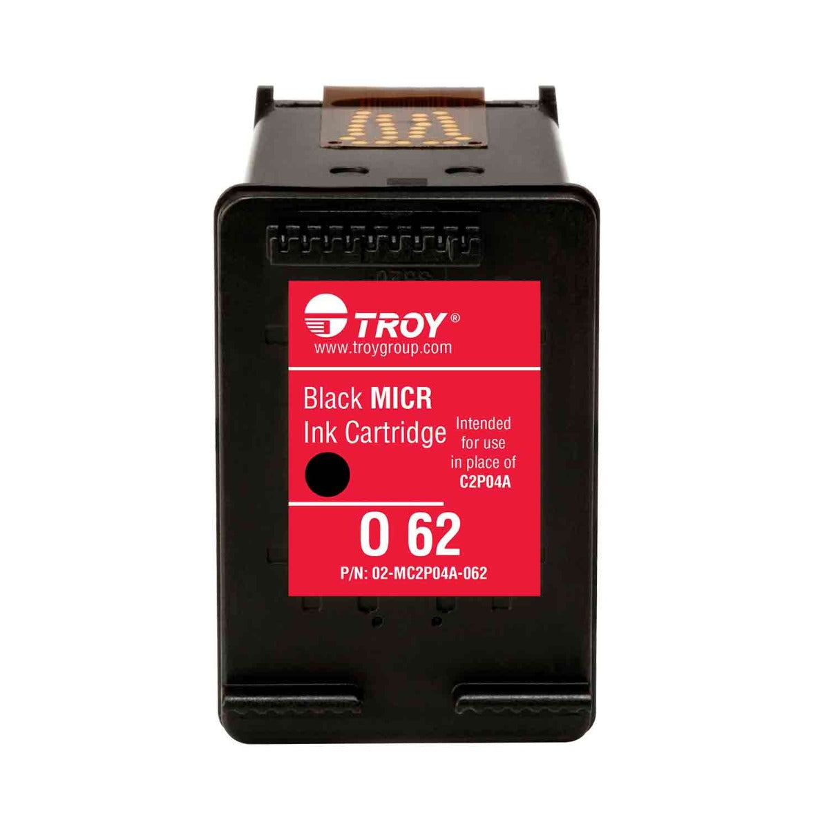 TROY 200 Mobile MICR Ink Standard Yield Cartridge 62 (Coordinating HP Part Number: C2P04A)